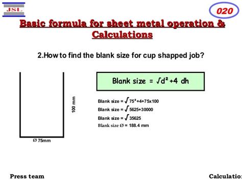 blank size formula for sheet metal|sheet metal dimensions calculator.